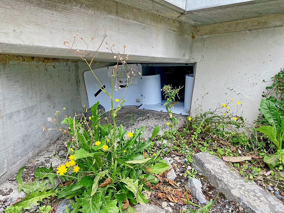 Der Eingang des Amphibientunnels bei der Winkelbadi.
