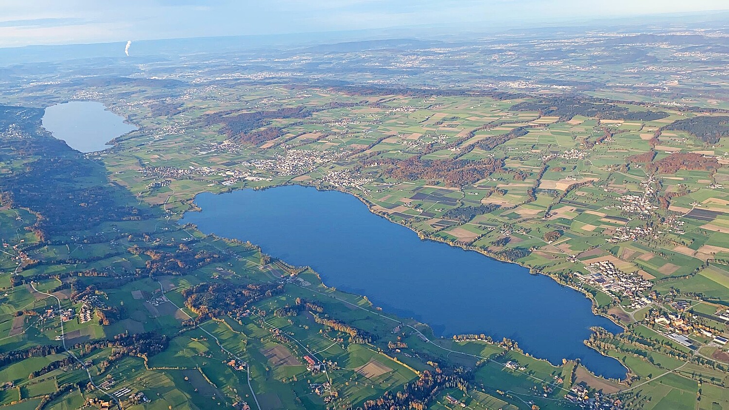 Blick auf das Luzerner Seetal und Hitzkirch.