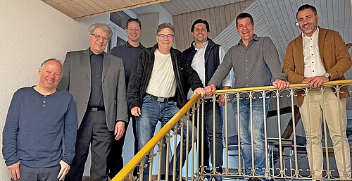 Der Verein Verd Luterbach: Erich Herrmann, Stefan Liechti, Michael Ochsenbein, Oscar Schmid, Elhamer Cani (Präsident), Philippe Studer, Luigi Fragale (v. l.)