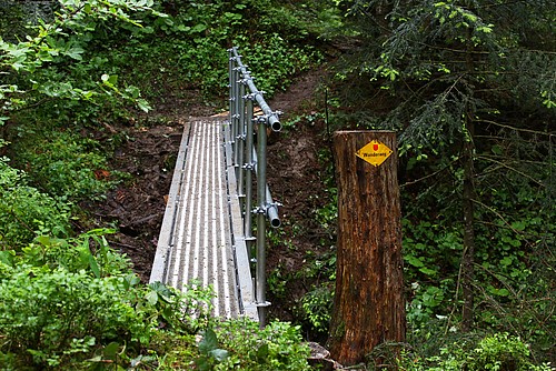 Die neuen Brücken in Rothenthurm sind dauerhaft, rutschfest und erfordern weniger Unterhalt.