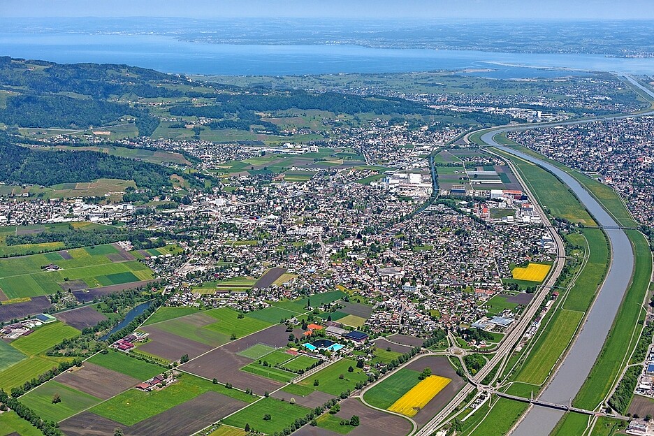 Die Gemeinde Widnau mit rund 10 000 Einwohnerinnen und Einwohnern liegt im St. Galler Rheintal.