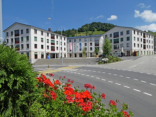 Das neue Dorfzentrum in Entlebuch.