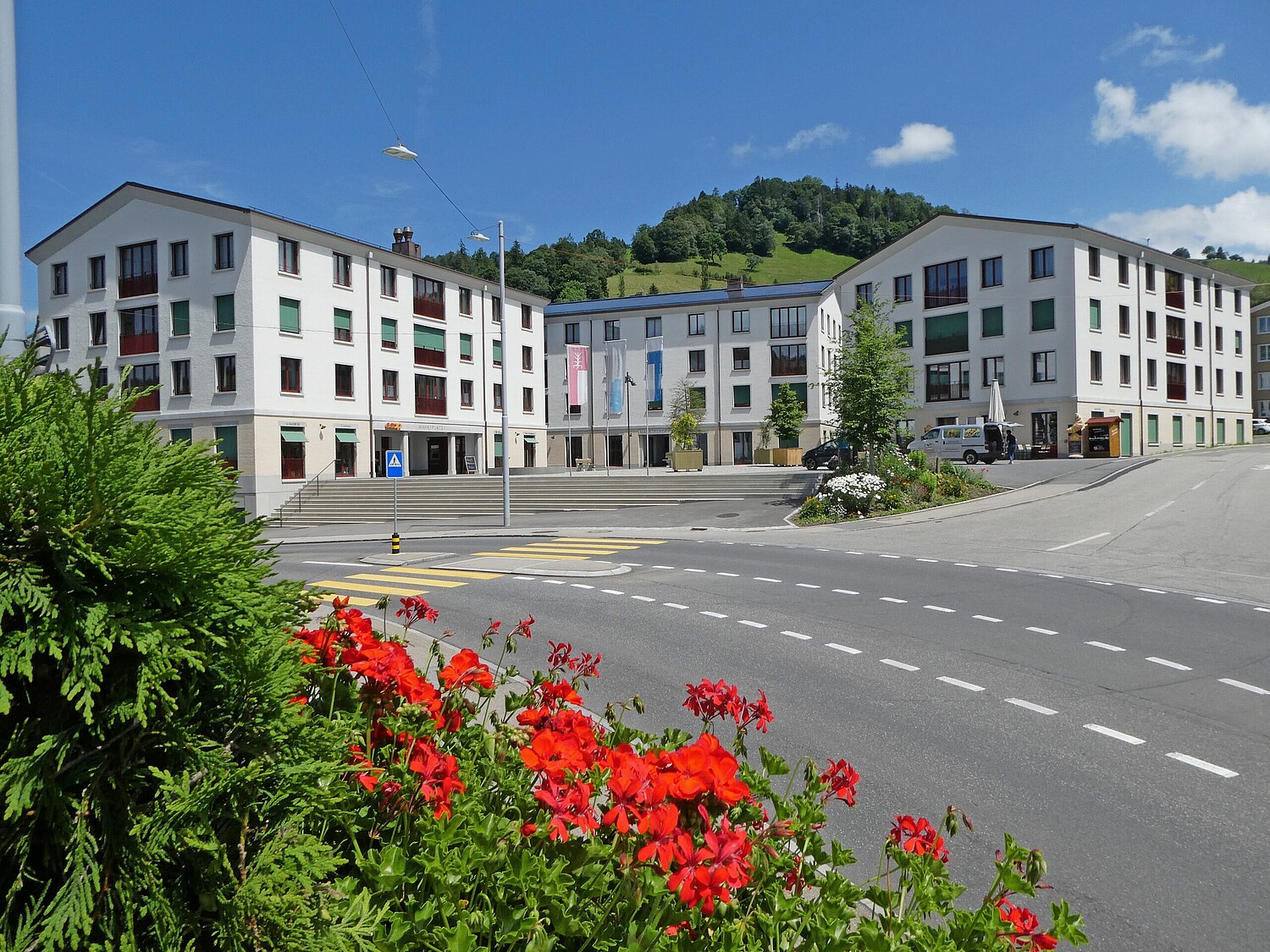 Das neue Dorfzentrum in Entlebuch.