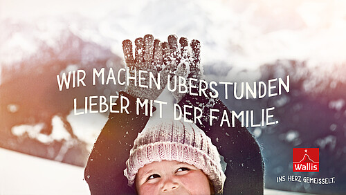 Einer der Slogans von Valais4you, einer Plattform, die das Wallis für potenzielle Arbeitnehmende attraktiv machen soll.