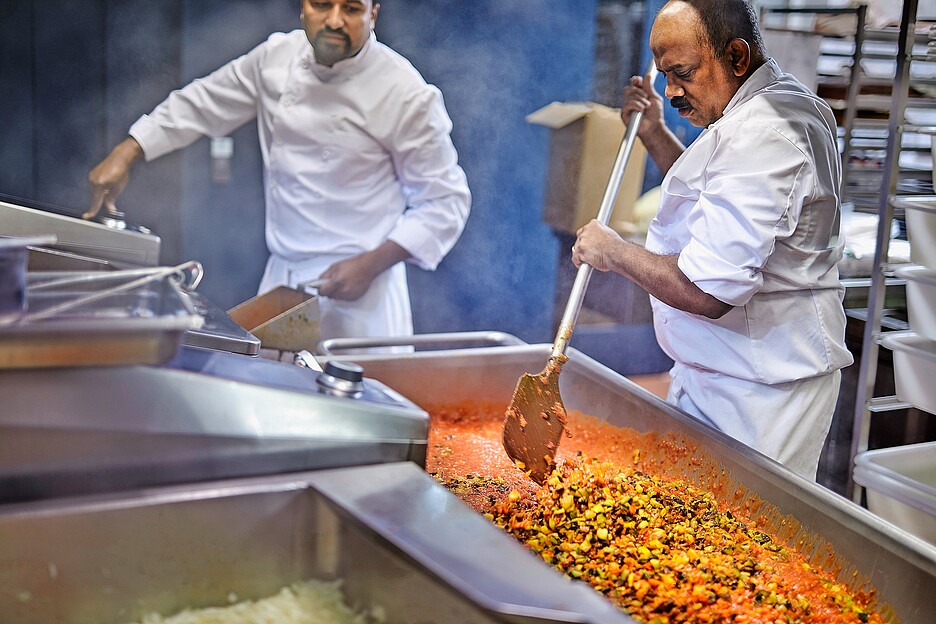 In der Produktionsküche im Alterszentrum Redern werden pro Jahr 270 000 Mahlzeiten zubereitet.