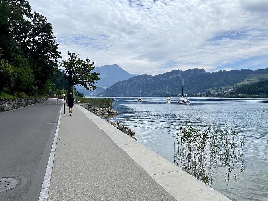 Der revitalisierte Abschnitt zwischen Sternenmätteli und Winkelbadi.