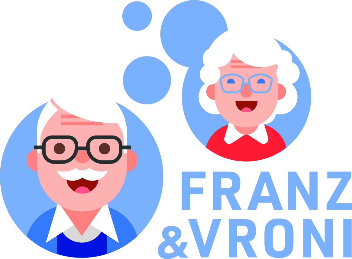 Die beiden fiktiven Figuren Franz und Vroni verkörpern die Ziele des Vereins Altersnetzwerk Region Gantrisch.